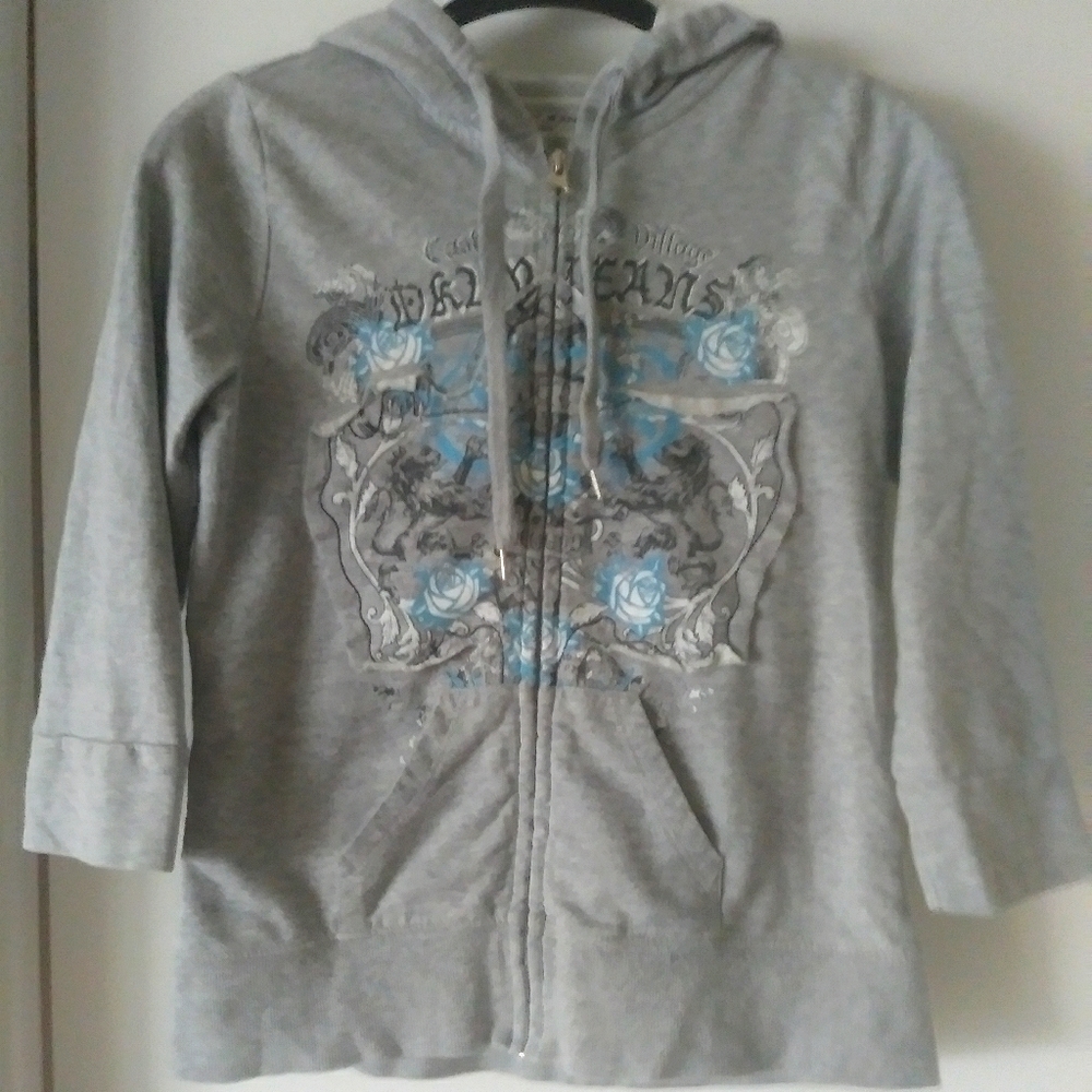 DKNY JEANS 2008 full zip sweatshirt Grey